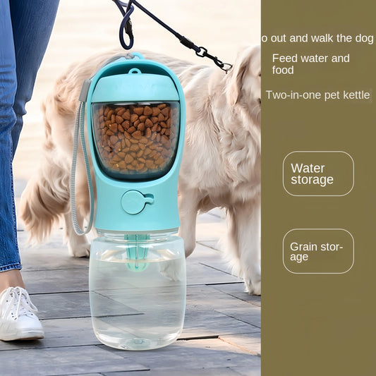 2-in-1 Portable Pet Water Bottle & Food Container